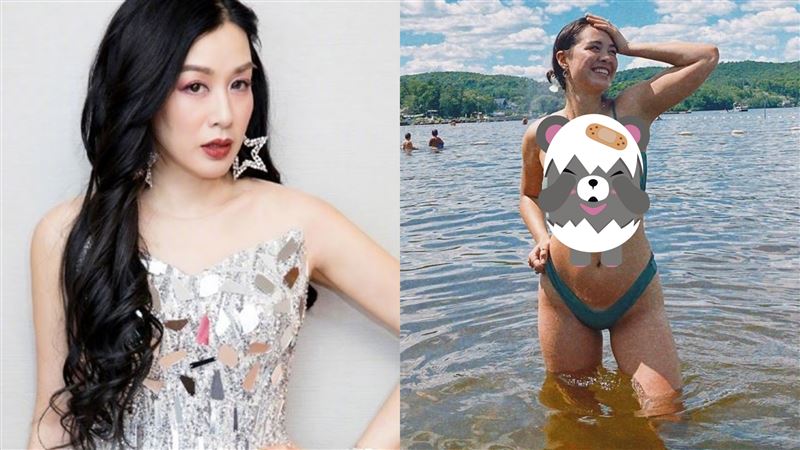 鍾麗緹大女兒辣爆　豪乳包不住露下球