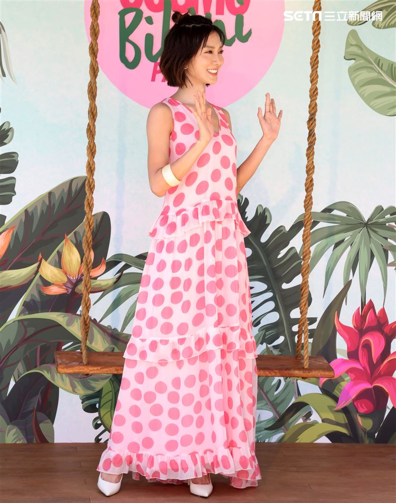 蔡黃汝出席柯夢波丹夏日比基尼派對。（記者邱榮吉/攝影）