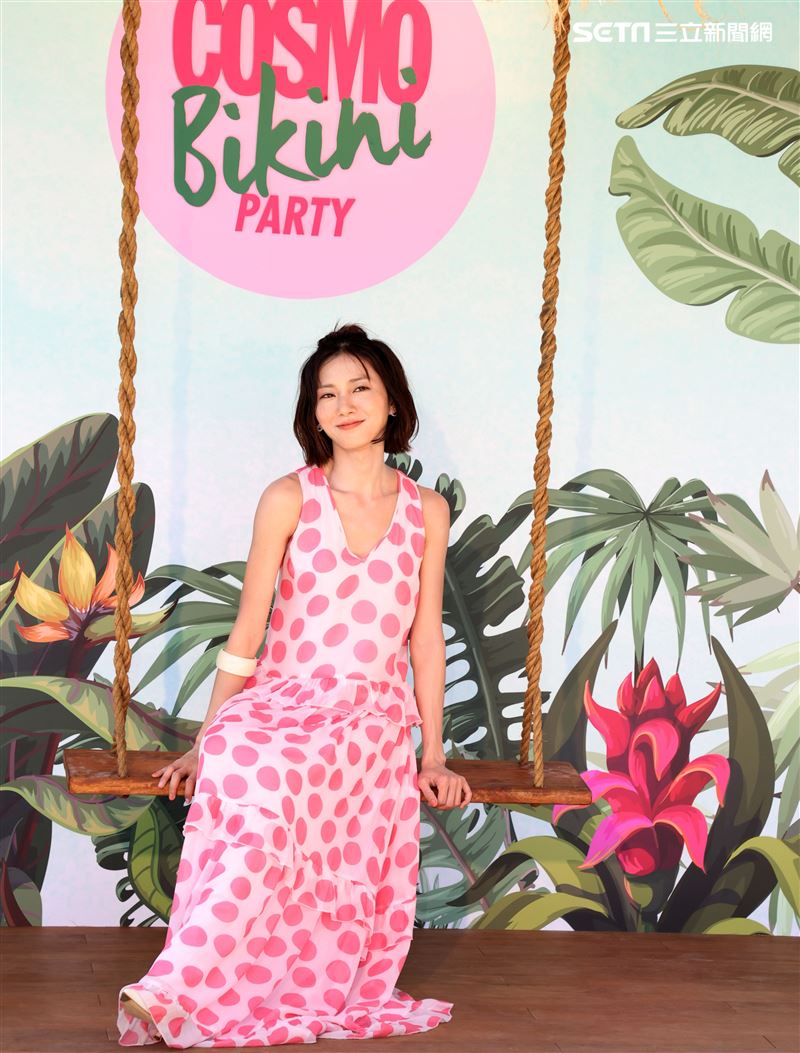 蔡黃汝出席柯夢波丹夏日比基尼派對。（記者邱榮吉/攝影）