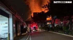 新竹縣新豐鄉南港輪胎廠傳出火警，圖／翻攝畫面