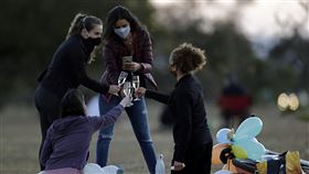 巴西,武漢肺炎,口罩,圖／美聯社／達志影像