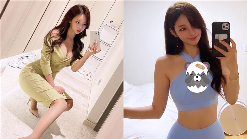 肩帶交叉勒出巨峰　女神漫畫家太豐滿