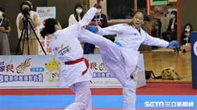 東奧模擬賽,空手道,文姿云。（圖／記者劉家維攝影）