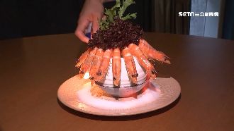 浮誇海鮮料理　「火燒蝦」吸睛掀話題