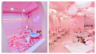 獨／打卡熱點　開箱粉紅獨角獸咖啡廳