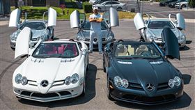 ▲Manny Khoshbin展示SLR超跑（圖／翻攝自Manny Khoshbin FB）