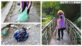 新寮步道垃圾(羅東林管處提供)