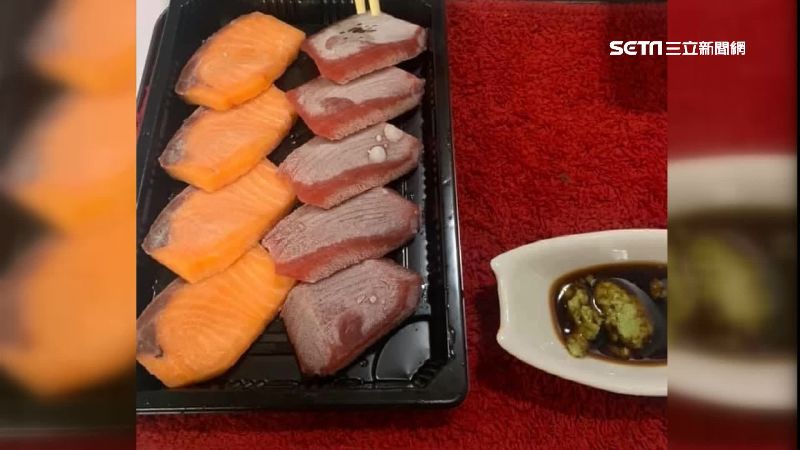 生魚片結「白霜」　顧客問：冰了幾年