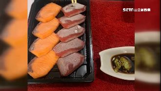 生魚片結「白霜」　顧客問：冰了幾年