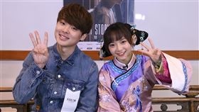 ▲三原慧悟和主持人陳詩雅。（圖／哈囉！我是格格）