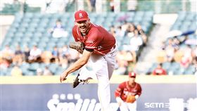 樂天先發投手卡本特。（圖／記者林聖凱攝影）