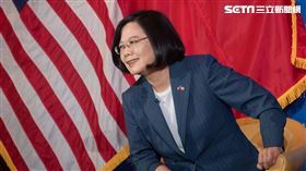 蔡英文出席哥倫比亞大學座談、美國、台灣、中華民國、國旗（圖／總統府提供）
