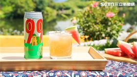 臺虎精釀也宣布推出新品9.99調啤系第五彈「臺虎瓜啤狗Watermelon Salty Dog」；如同前幾款9.99調啤系（圖／臺虎提供）