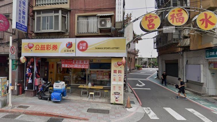 今彩539頭獎　塔悠街一店開2注