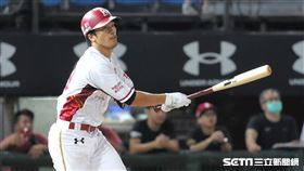 ▲樂天桃猿三壘手林智平。（圖／記者劉彥池攝影）