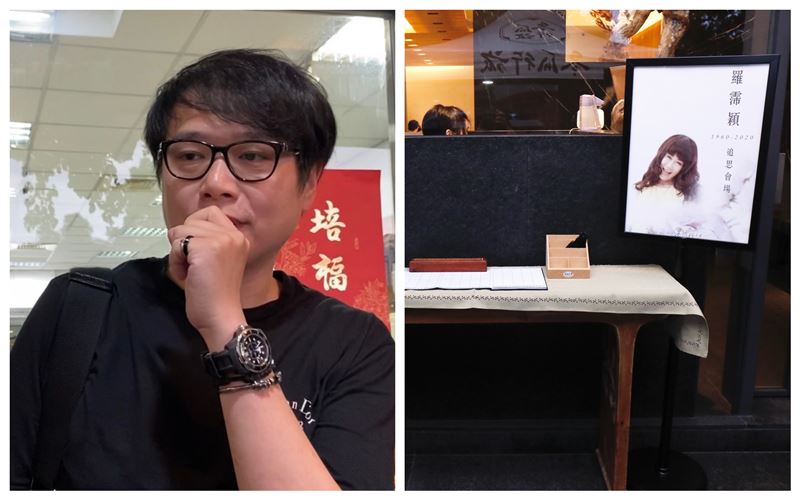 第一個到羅霈穎靈堂！我跟她私交很好