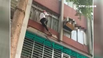 賊蜘蛛人爬牆想脫身！居民：好好面對