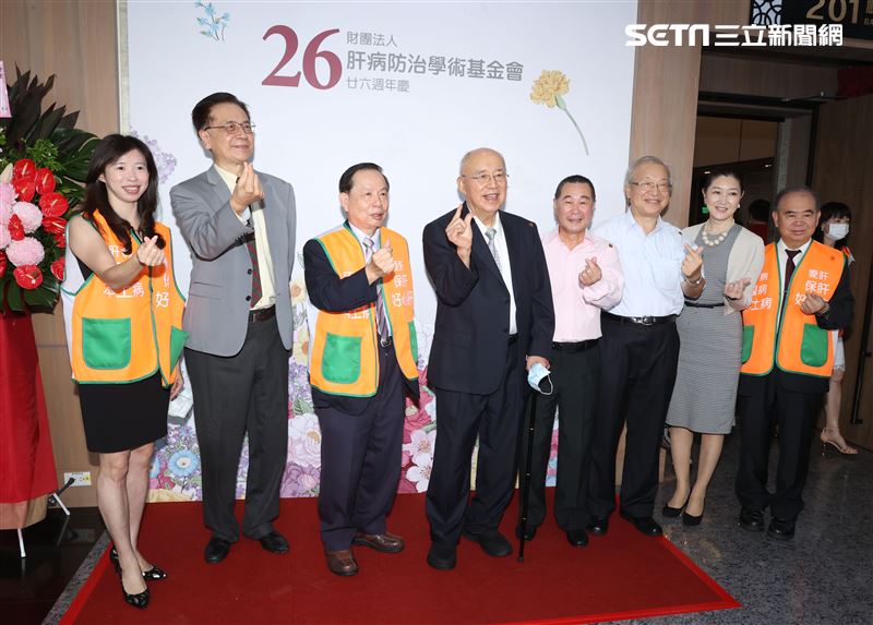吳伯雄出席肝基會26周年慶。（記者邱榮吉/攝影）