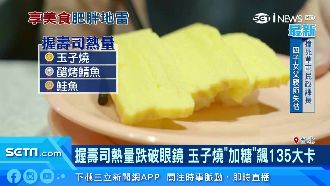 壽司熱量高　玉子燒加糖飆135大卡
