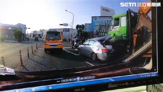 大貨車煞不住連撞5車　險波及娃娃車