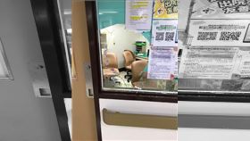 北榮,點滴架,玻璃,住院醫師,警察,醫德,