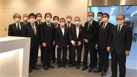 森喜朗、古屋圭司、岸信夫、衞藤征士郎、長島昭久、中山泰秀（以上自由民主黨）、富田茂之（公明黨）、中川正春（立憲民主黨）、榛葉賀津也（國民民主黨）、石井章（日本維新會）（圖／攝自謝長廷臉書）