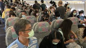  長榮偽出國班機,三麗鷗彩繪機,（圖／記者陳宜加攝影）