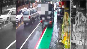 貨車紅線違停⋯騎士雷殘後水泥車又來