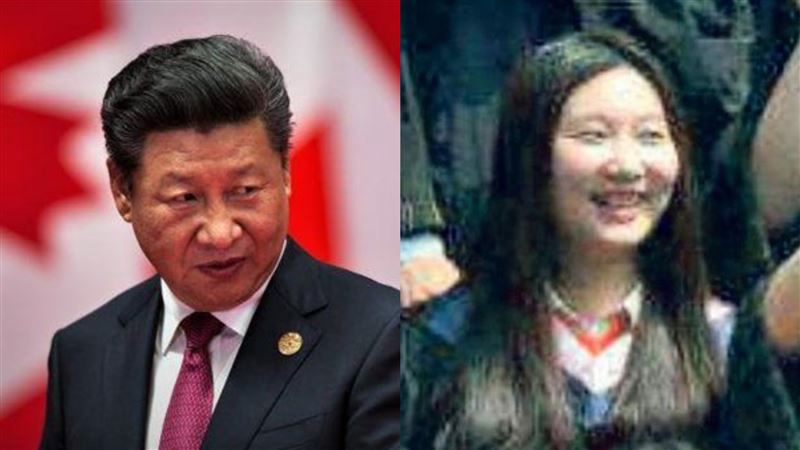 習近平（左）的女兒習明澤也念哈佛，有網友發現圖右照片的女孩疑似習近平的女兒。（組圖／資料照）