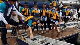  岳明國小帆船繞島27天　平安回家了（圖／記者黃國瑞攝）