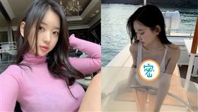 申才恩示範拍出露半球春光乍洩，卻不露點秘訣。（圖／翻攝自申才恩IG）