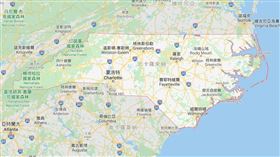 北卡州發生規模5.1強震,北卡羅來納州（圖／翻攝自Google Map）