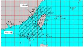 第6號颱風米克拉（圖／翻攝自中央氣象局網站）