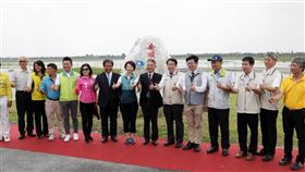 安定區安順寮滯洪池啟用，黃偉哲：有備無患守護市民生命財安全（圖／台南市政府）