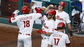 ▲費城人單場擊出5轟。（圖／美聯社／達志影像）