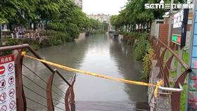新北市，新莊，中港大排，大雨，記者游承霖攝影