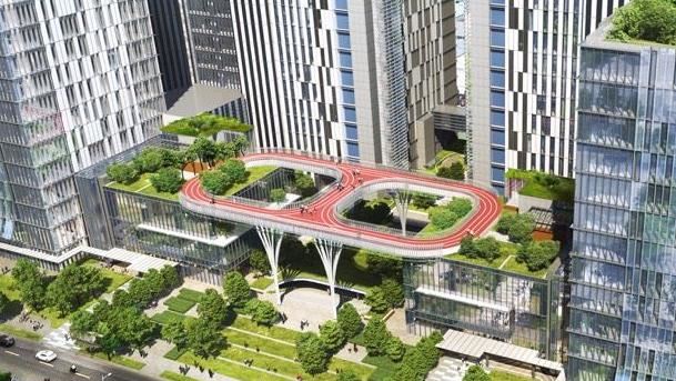 第一個可在「空中慢跑」智慧園區開工