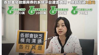 時代力量:各種券平台建置費用破1億