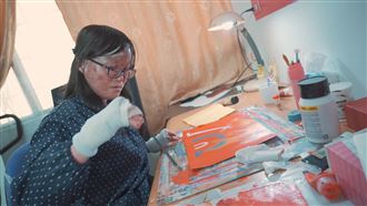 忍痛畫出38兔　想讓世界知道我名字