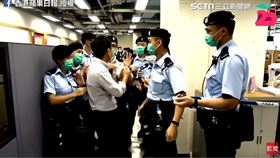蘋果大樓遭警方突襲搜索（圖／香港蘋果日報授權）