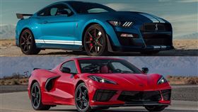 ▲Ford Mustang Shelby GT500對決Chevrolet Corvette C8 Stingray（圖／翻攝自網路）