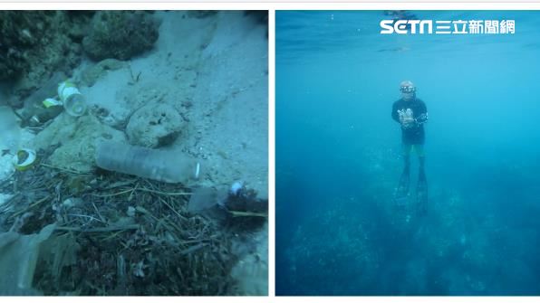 獨／墾丁浮潛…驚見台灣「寶特瓶海」