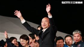 李佳芬,韓國瑜,合體,凱道。（圖/記者林士傑攝影）