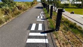 宜蘭道路現特殊符號。（圖／翻攝畫面）