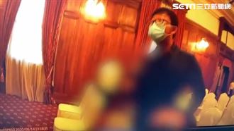 不滿李登輝政治理念 鄭惠中怒潑紅漆