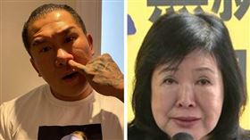 對李登輝肖像潑紅漆！館長「9字」怒轟鄭惠中：垃圾統派（合成圖／翻攝自飆捍臉書、資料照）