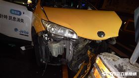 計程車自撞亡／翻攝畫面