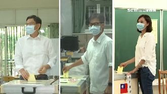 高雄市長補選戰　3候選人完成投票