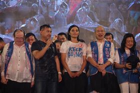 韓國瑜出席李眉蓁選前之夜（翻攝李眉蓁臉書）