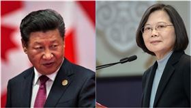 中國領導人習近平、總統蔡英文。（組合圖／資料照、翻攝臉書）